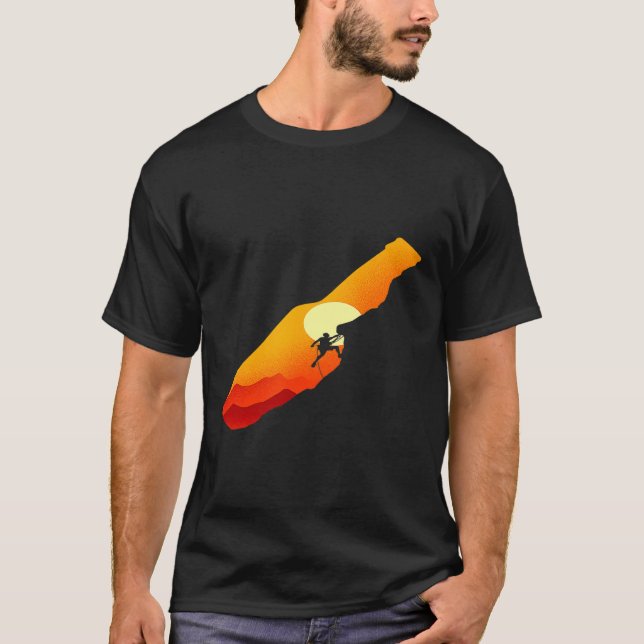 T-shirt Escalade rock Bouldering Mountains Climber (Devant)