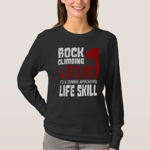 T-shirt Escalade Rock Comme Zombie Apocalypse Vie