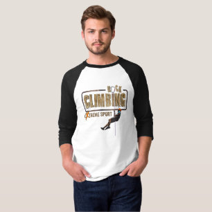 T-shirt Escalade rock   Hommes 3/4 Sleeve Raglan