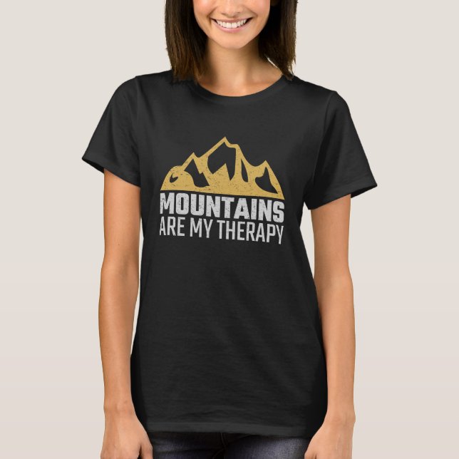 T-shirt Escalade Rock Mountain Climber Randonnée Wanderer (Devant)