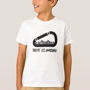 T-shirt Escalade Rock Mountains Climber Climber Randonnée