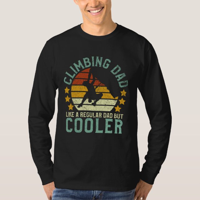 T-shirt Escalade rock Papa Mountain Climber Funny Père's (Devant)