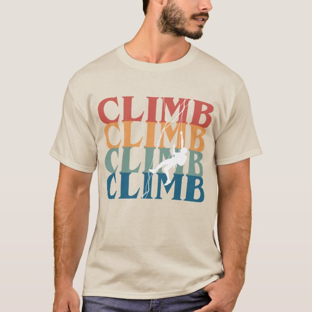 T-shirt Escalade Rock T Chemise, Bouldering Tee, (Devant)