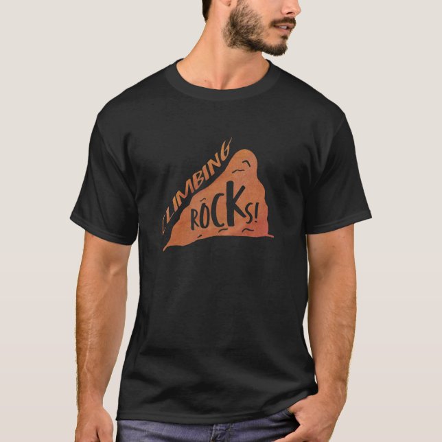 T-shirt Escalade Rocks Escalade Bouldering Rock Climber Mo (Devant)