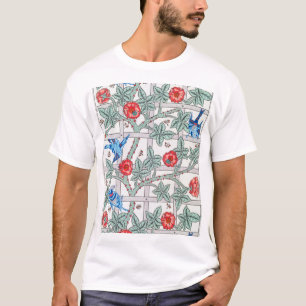 T-shirt Escalade Rose et petit oiseau, William Morris