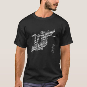 T-shirt Escalade silhouette roche alpinisme 1