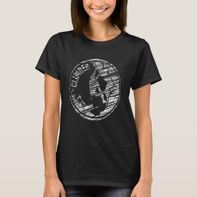 T-shirt Escalade silhouette roche alpinisme 19 (Devant)