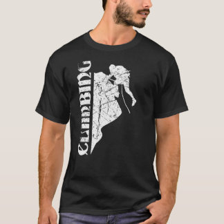T-shirt Escalade silhouette roche alpinisme 25