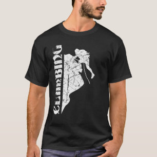 T-shirt Escalade silhouette roche alpinisme 28