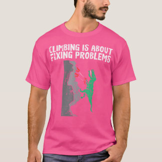 T-shirt Escalade Sur La Résolution Des Problèmes Dino Clim