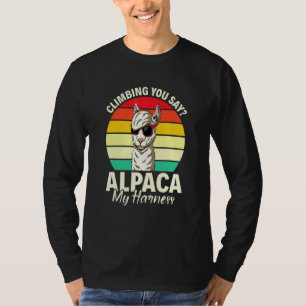 T-shirt Escalade Vous Dites Alpaca My Harness Climber Alpa