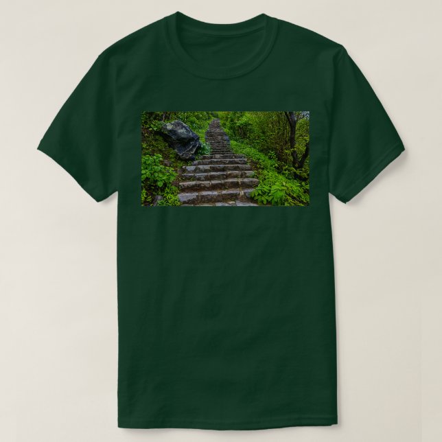 T-shirt Escaliers dans la jungle (Design devant)