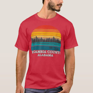 T-shirt Escambia comté Alabama Retro Vintage 