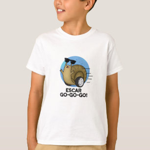 T-shirt Escar-go-go-go Funny French Snail Pun
