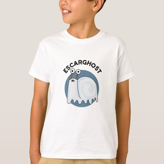 T-shirt Escarghost Amusant Français Ghost Snail Pun (Devant)
