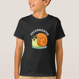 T-shirt Escargoate Funny Snail Escargot Pun Dark BG