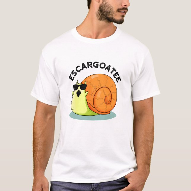 T-shirt Escargoatee Drôle Escargot Pun escargot (Devant)