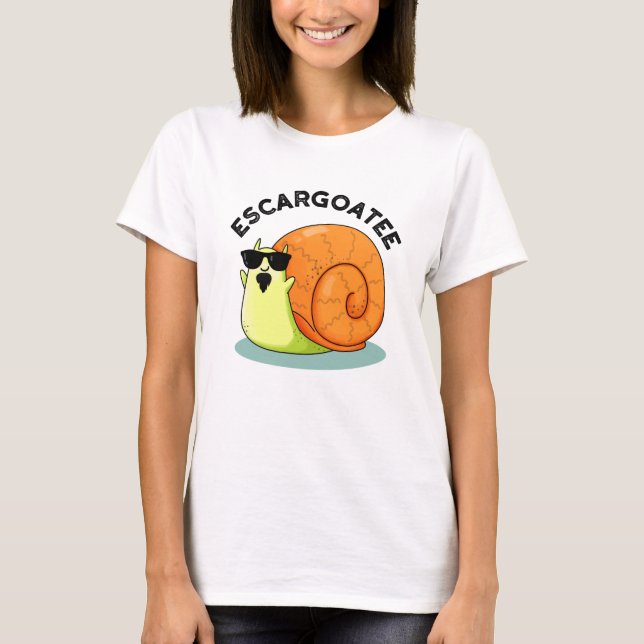 T-shirt Escargoatee Drôle Escargot Pun escargot (Devant)