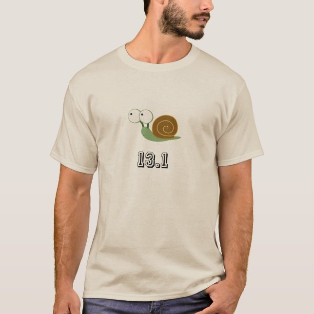 T-shirt Escargot 13.1 (demi-marathon) (Devant)