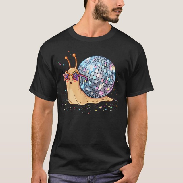 T-shirt Escargot Boule à Facettes (Devant)