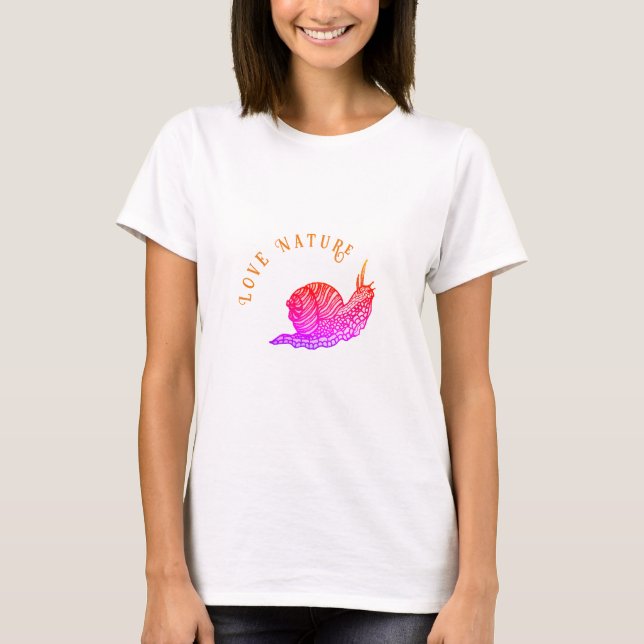 T-shirt Escargot dans le style graphique (Devant)