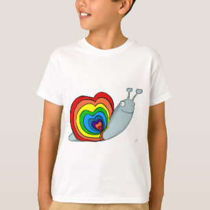 T-shirt Escargot d'arc-en-ciel