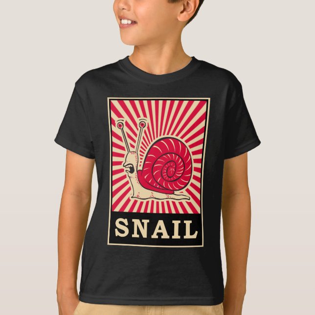 T-shirt Escargot d'art de bruit (Devant)