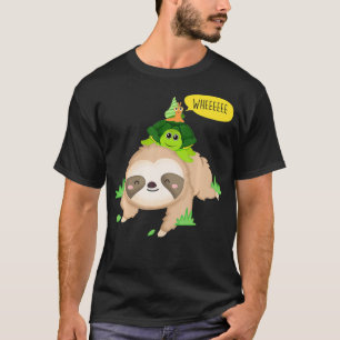 T-shirt Escargot de tortue fainéante Lente Amoureux des an