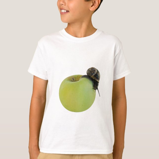 T-shirt Escargot et pomme (Devant)