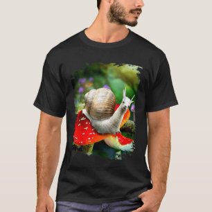 T-shirt Escargot Lama Sur Champignon