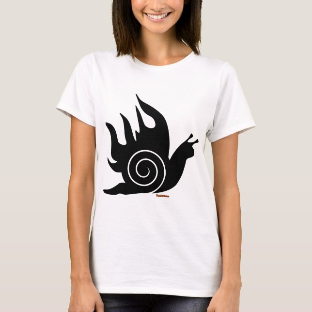 T-shirt Escargot mauvais (Devant)