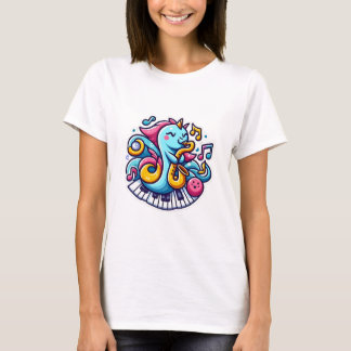 T-shirt escargot musicien