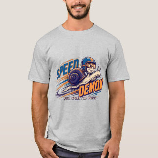 T-shirt Escargot Rigolo Fou de Vitesse