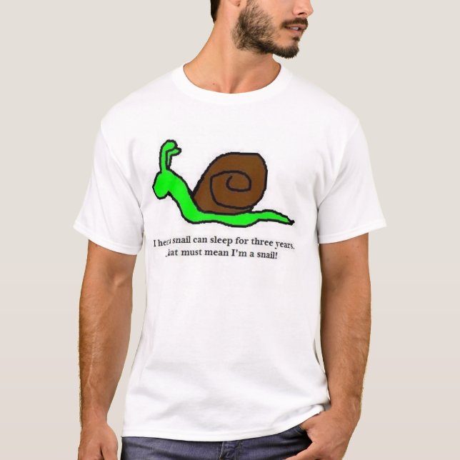 T-shirt Escargot somnolent (Devant)