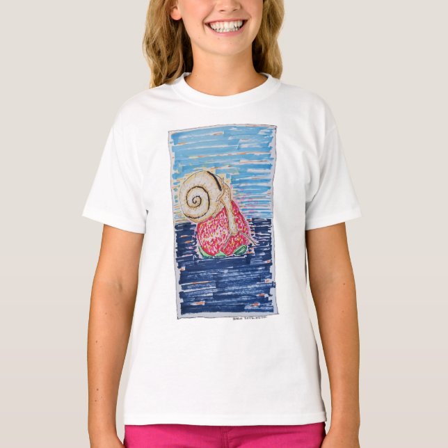 T-shirt Escargot sur la Fraise (Devant)