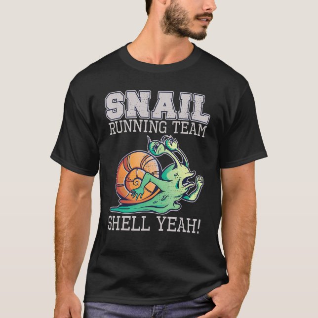 T-shirt Escargot Team Shell Ouais Slow Snail (Devant)