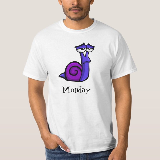 T-shirt Escargot triste de lundi (Devant)