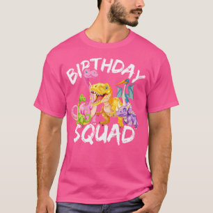 T-shirt Escouade d'anniversaire Dino Anniversaire de enfan