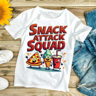 T-shirt Escouade d'attaque de collations - Plaisanterie