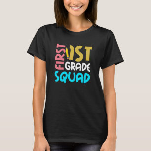T-shirt Escouade de 1re année Retour à l'école Filles de p