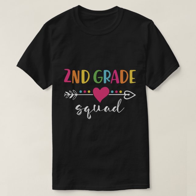 T-shirt escouade de 2e année (Design devant)