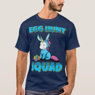 T-shirt Escouade de chasse aux oeufs Cute Unicorne Oeufs d