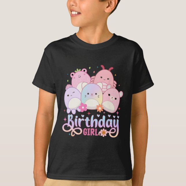 T-shirt Escouade de cris de filles d'anniversaire Mallow G (Devant)