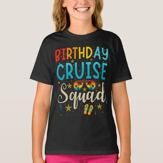 T-shirt Escouade de croisière d'anniversaire Cruising Vaca (Devant)