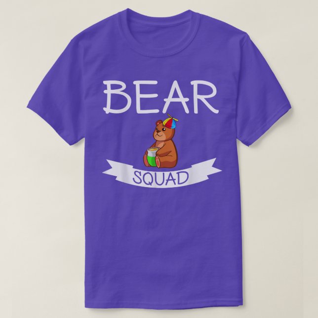 T-shirt Escouade de l'ours - mignon drôle (Design devant)
