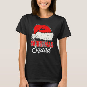 T-shirt Escouade de Noël Santa Hat Correspondance de famil