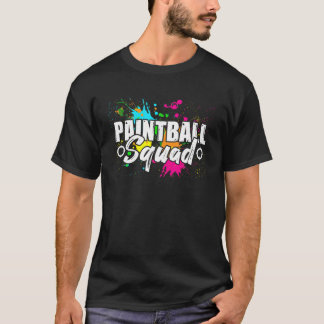 T-shirt Escouade de Paintball Correspondance Anniversaire 