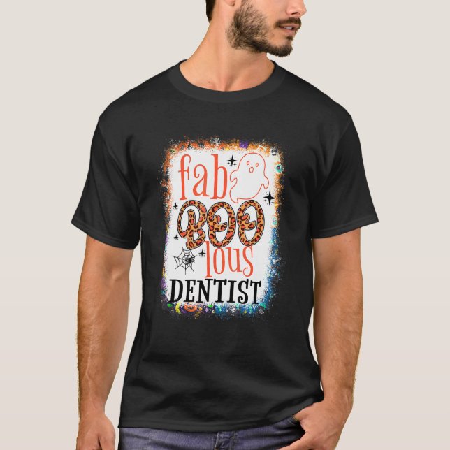 T-shirt Escouade dentaire foabolique blanchie Halloween (Devant)