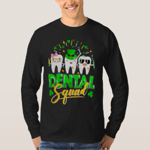 T-shirt Escouade dentaire Leprechaun Casquette Shamrock St