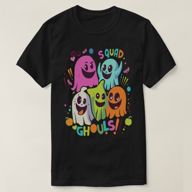 T-shirt Escouade d'Halloween Ghouls (Design devant)